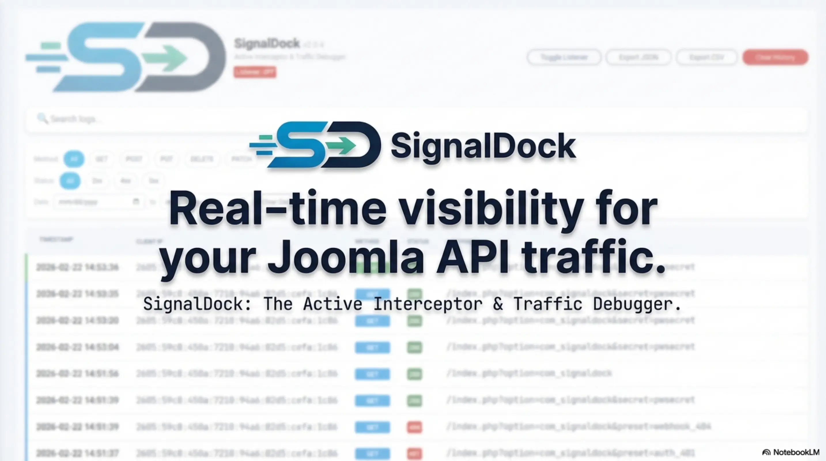 SignalDock real-time API traffic visibility